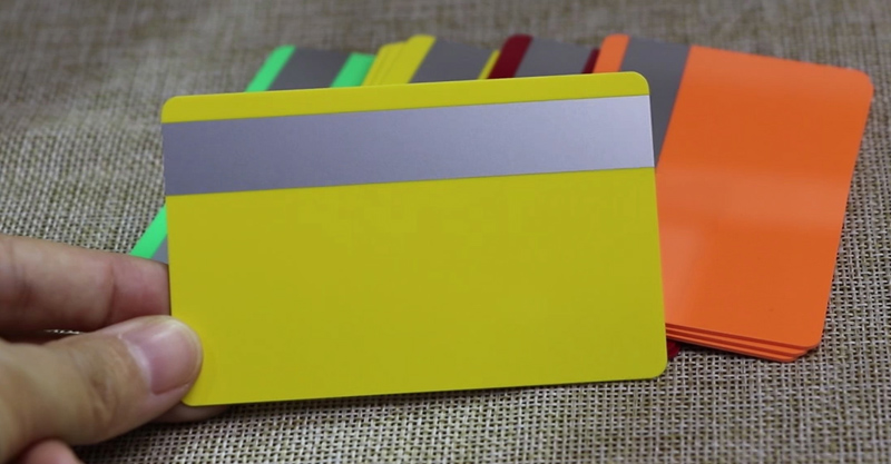 CR80 Plastic Colored Blank PVC Cards With Magnetic Stripe 