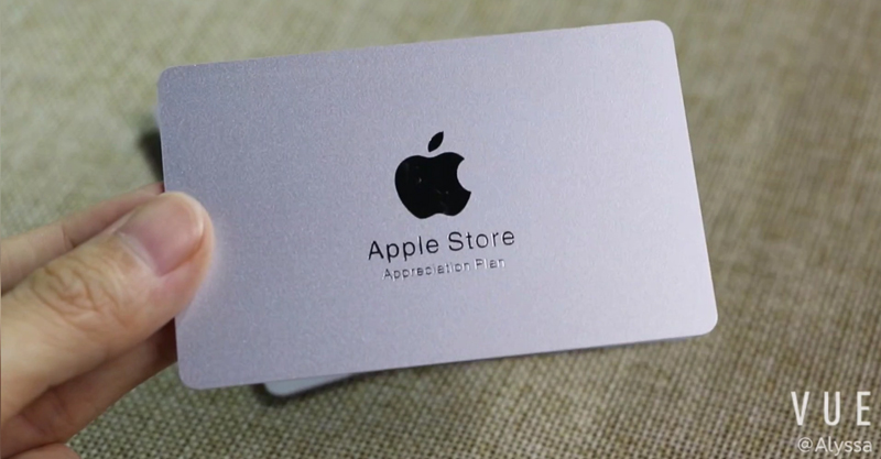 Metallic Plastic RFID Chip Membership Cards for Apple Store 